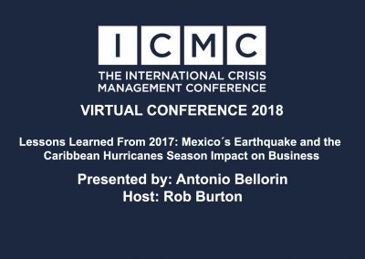 Lessons learned from 2017: Mexico´s Earthquake and the Caribbean Hurricanes Season Impact on Business