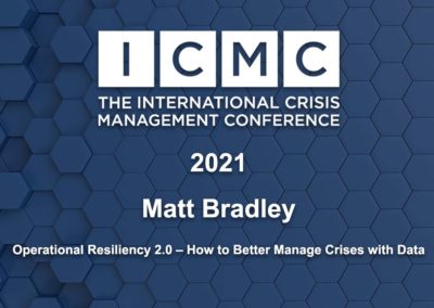 Operational Resiliency 2.0 – How to better manage crises with data