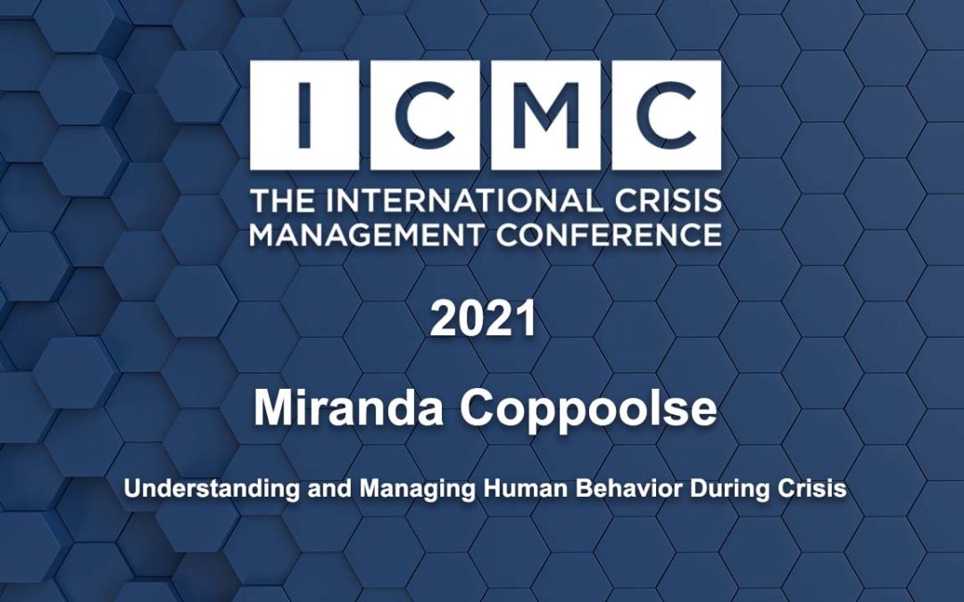 Understanding and Managing Human Behavior During Crisis