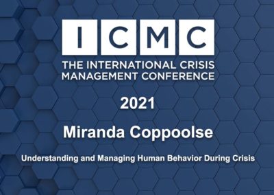 Understanding and Managing Human Behavior During Crisis