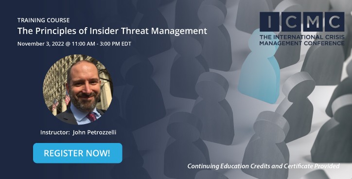 NEW COURSE! The Principles of Insider Threat Management