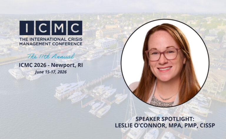 ICMC 2026: Speaker Spotlight – Leslie O’Connor, MPA, PMP, CISSP